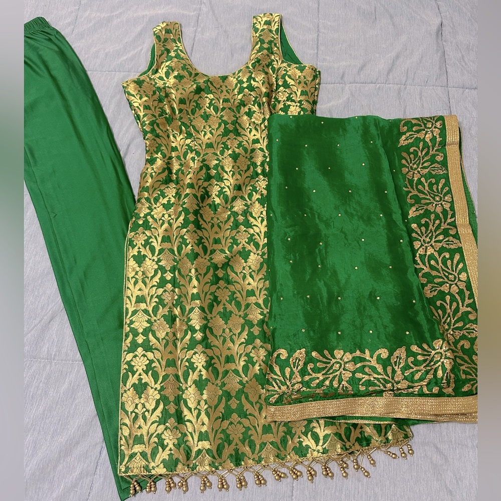 Green pajami suit